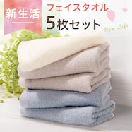 フェイスタオル 5枚セット(34x80cm GT)