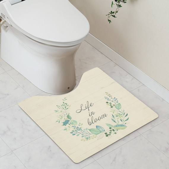 水洗いできる トイレマット(リース JQ31) 1枚目画像