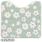 【3点セット】トイレマット+普通型/洗浄・暖房型どちらにも合うフタカバー+洗えるトイレスリッパ(RSP GR LG26) 2枚目画像