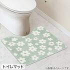 【3点セット】トイレマット+普通型/洗浄・暖房型どちらにも合うフタカバー+洗えるトイレスリッパ(RSP GR LG26) 3枚目画像