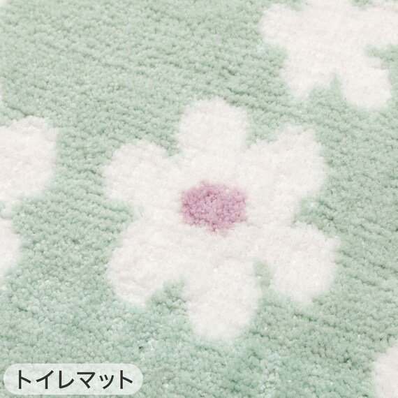 【3点セット】トイレマット+普通型/洗浄・暖房型どちらにも合うフタカバー+洗えるトイレスリッパ(RSP GR LG26) 7枚目画像