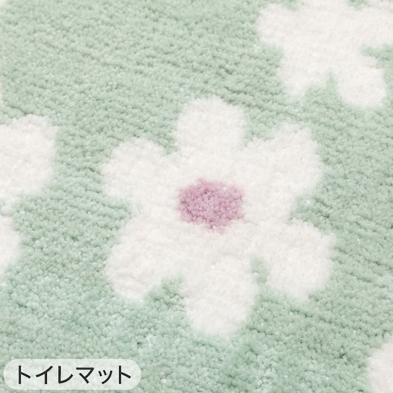 【3点セット】トイレマット+普通型/洗浄・暖房型どちらにも合うフタカバー+洗えるトイレスリッパ(RSP GR LG26) 7枚目画像