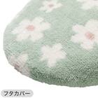 【3点セット】トイレマット+普通型/洗浄・暖房型どちらにも合うフタカバー+洗えるトイレスリッパ(RSP GR LG26) 14枚目画像