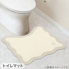 【3点セット】トイレマット+普通型/洗浄・暖房型どちらにも合うフタカバー+洗えるトイレスリッパ(RSP2 IV RW26) 3枚目画像