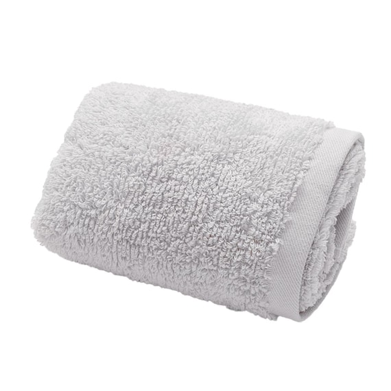 スリムバスタオル ロングパイル ライトグレー 1枚目画像