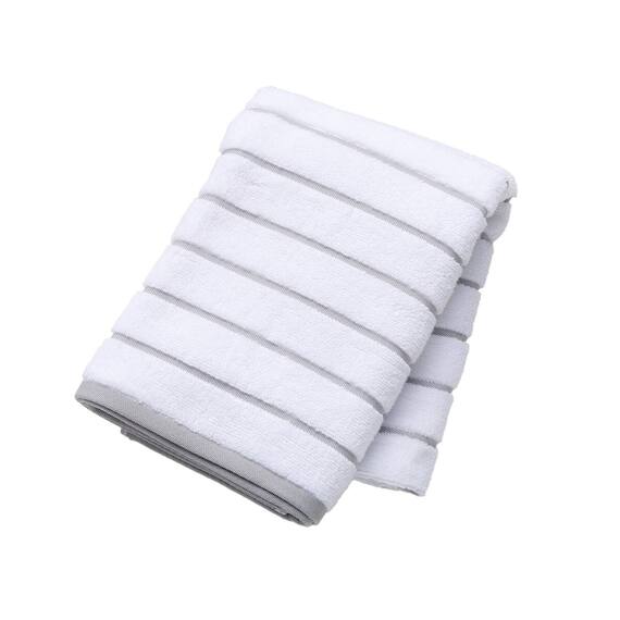 【2枚セット】ベーシックな抗菌防臭 バスタオル 60x120cm(GY WS003) 2枚目画像