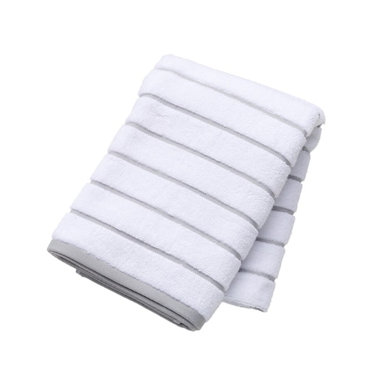 【2枚セット】ベーシックな抗菌防臭 バスタオル 60x120cm(GY WS003) 2枚目画像