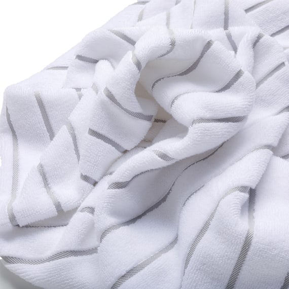 【2枚セット】ベーシックな抗菌防臭 バスタオル 60x120cm(GY WS003) 6枚目画像