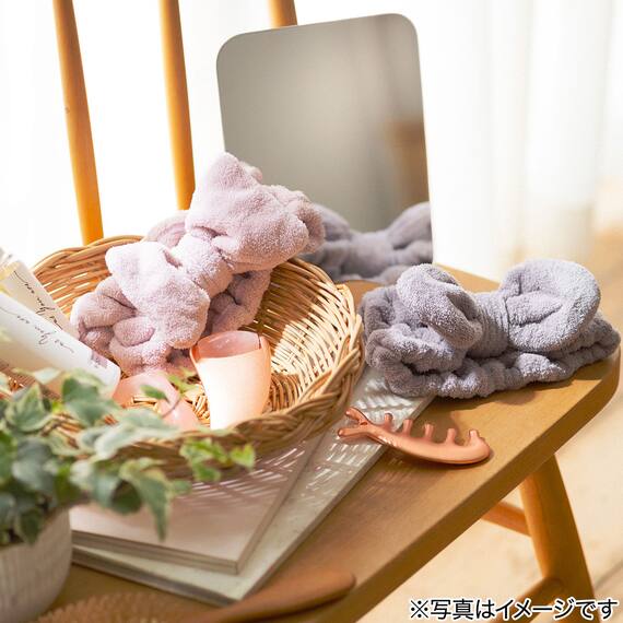 ヘアバンドリボン(パープル IW24) 2枚目画像