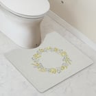 PUトイレマット55×60(ミモザ柄 NC01) 1枚目画像