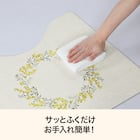 PUトイレマット55×60(ミモザ柄 NC01) 2枚目画像