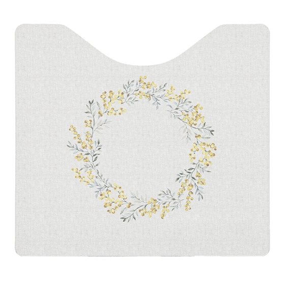 PUトイレマット55×60(ミモザ柄 NC01) 6枚目画像