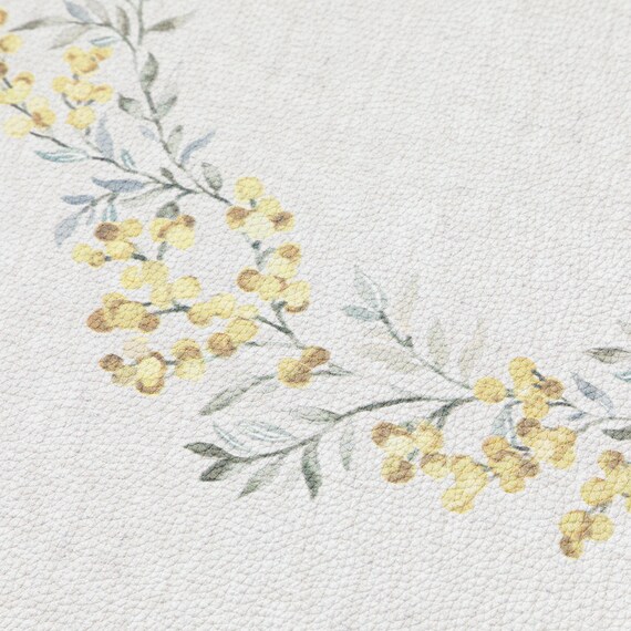 PUトイレマット55×60(ミモザ柄 NC01) 10枚目画像