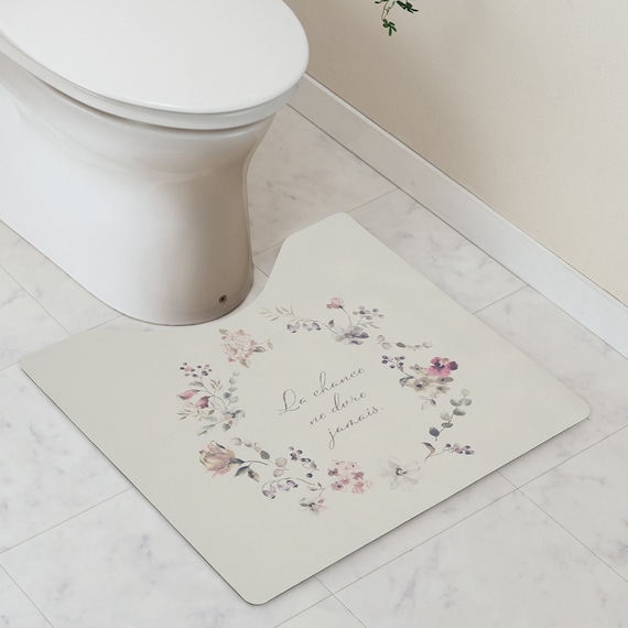 PUトイレマット55×60(花柄 PT11) 1枚目画像