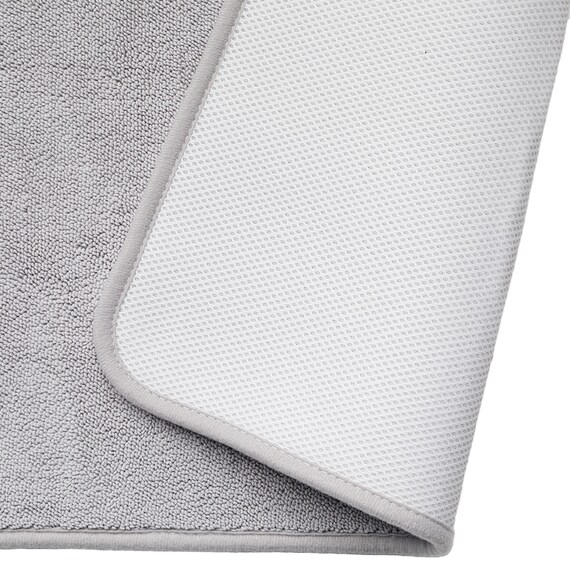 しっかり吸水メッシュバスマット(LGY 50x80 KH01) 4枚目画像