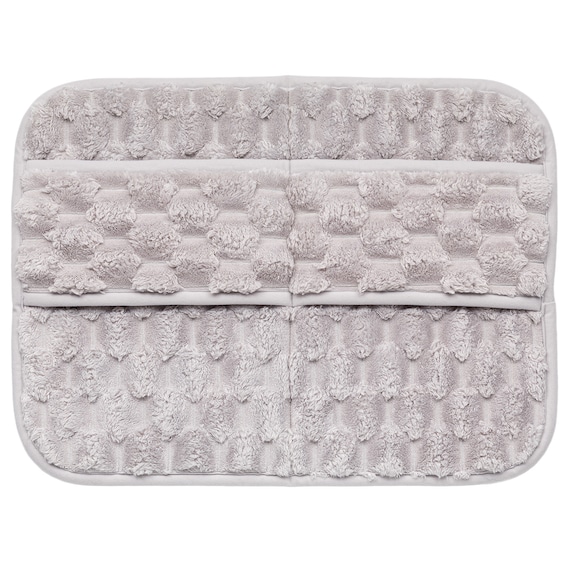 足の甲まで拭けるバスマット(LGY 45x60 QA01) 3枚目画像