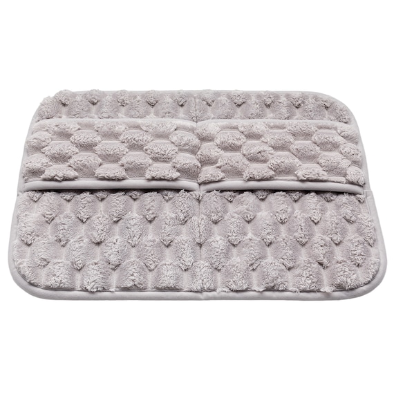 足の甲まで拭けるバスマット(LGY 45x60 QA01) 4枚目画像