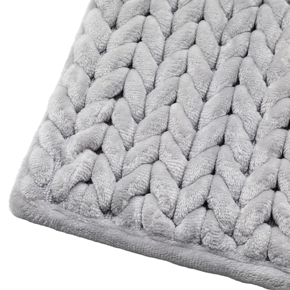 しっかり吸水ツイストバスマット(ライトグレー 45x60 WT01) 2枚目画像