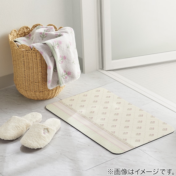吸水がいい やわらかいバスマット(29x39 FL CSP NA26) 3枚目画像