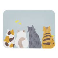 吸水がいい やわらかいバスマット(29x39  CATS NA04)