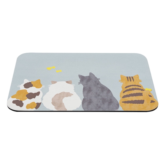 吸水がいい やわらかいバスマット(29x39 CATS NA04) 3枚目画像