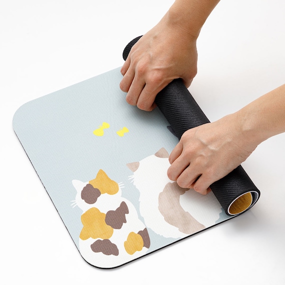 吸水がいい やわらかいバスマット(29x39 CATS NA04) 5枚目画像