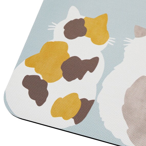 吸水がいい やわらかいバスマット(29x39  CATS NA04) 6枚目画像