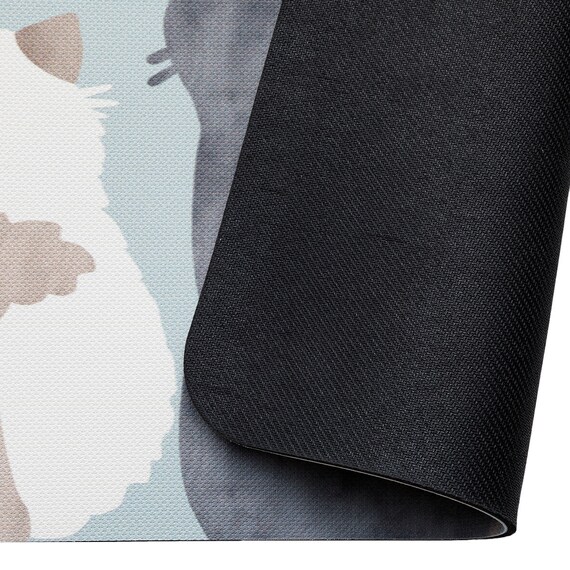 吸水がいい やわらかいバスマット(29x39  CATS NA04) 7枚目画像