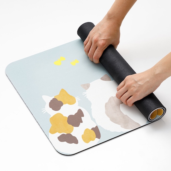 吸水がいい やわらかいバスマット(38x59 CATS NA04) 5枚目画像