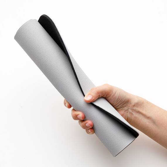 吸水がいい やわらかいバスマット(29x39  ライトグレー NA05) 6枚目画像