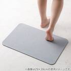吸水がいいやわらかいバスマット(47x80 LGY LQ01) 1枚目画像