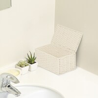 ふた付きミニ収納 (ライラ ナチュラル)