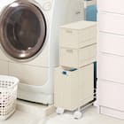 3段スリムワゴン (ライラ ナチュラル) 1枚目画像