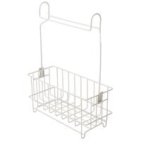 掛けられるワイヤーバスケット(ライトモカ SU04)