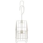 掛けられるワイヤーバスケット(ライトモカ SU04) 4枚目画像