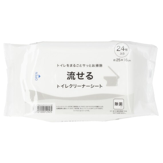 流せるトイレクリーナーシート(24枚入) 1枚目画像