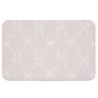 珪藻土入りやわらかバスマット(ソフトカイテキ リボンラティス 38×59 NG09)