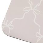 珪藻土入りやわらかバスマット(ソフトカイテキ リボンラティス 38×59 NG09) 5枚目画像