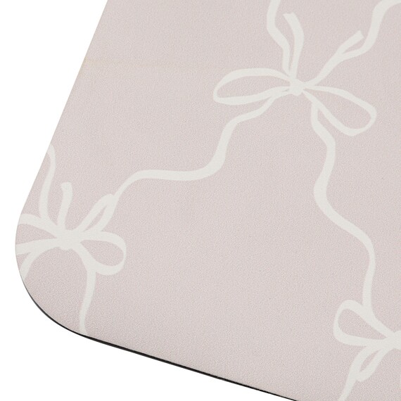 珪藻土入りやわらかバスマット(ソフトカイテキ リボンラティス 38×59 NG09) 5枚目画像