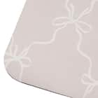 珪藻土入りやわらかバスマット(ソフトカイテキ リボンラティス 38×59 NG09) 5枚目画像