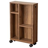 簡単組立て Nクリック トイレ収納(ミドルブラウン)