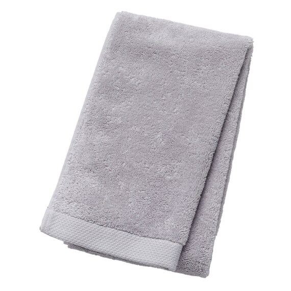 フェイスタオル(ライトグレー SW01)+スリムバスタオル(ライトグレー SW01)2点セット 4枚目画像