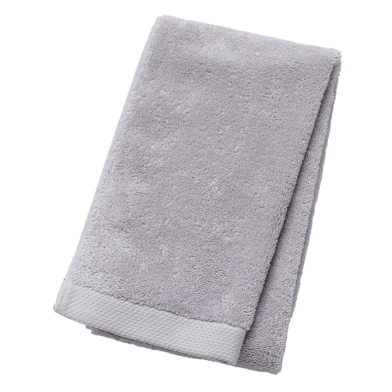 フェイスタオル(ライトグレー SW01)+スリムバスタオル(ライトグレー SW01)2点セット 4枚目画像