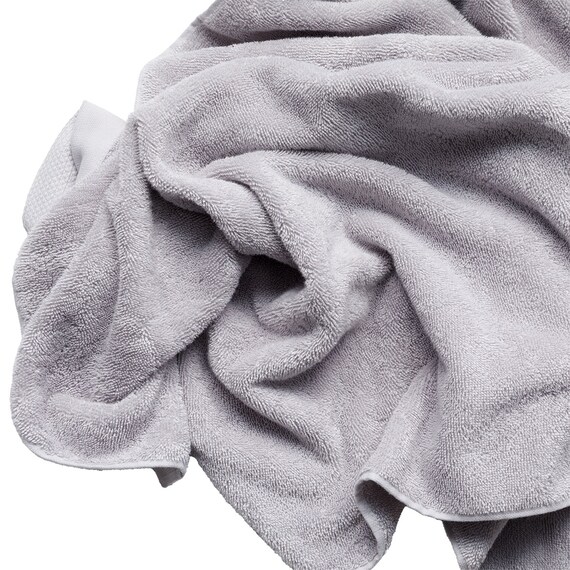 フェイスタオル(ライトグレー SW01)+スリムバスタオル(ライトグレー SW01)2点セット 7枚目画像