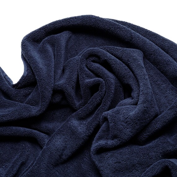 フェイスタオル(ネイビー SW01)+バスタオル(ネイビー SW01)2点セット 7枚目画像