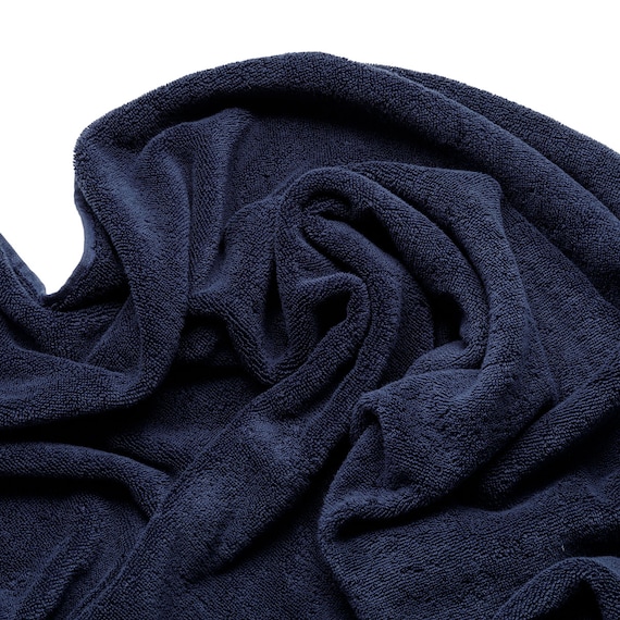 フェイスタオル(ネイビー SW01)+バスタオル(ネイビー SW01)2点セット 7枚目画像