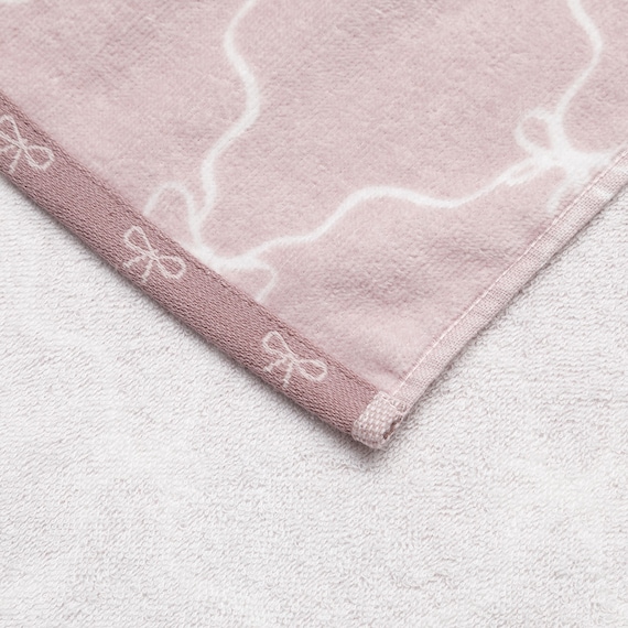 フェイスタオル(リボンラティス ローズ NG09) 4枚目画像