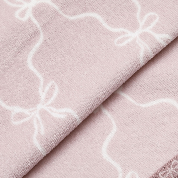 フェイスタオル(リボンラティス ローズ NG09) 5枚目画像