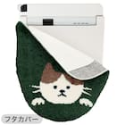 【2点セット】トイレマット+普通型＆洗浄･暖房型兼用トイレフタカバー(ネコガラ LG30) 3枚目画像