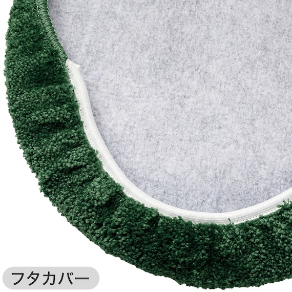 【2点セット】トイレマット+普通型&洗浄・暖房型兼用トイレフタカバー(ネコガラ LG30) 8枚目画像